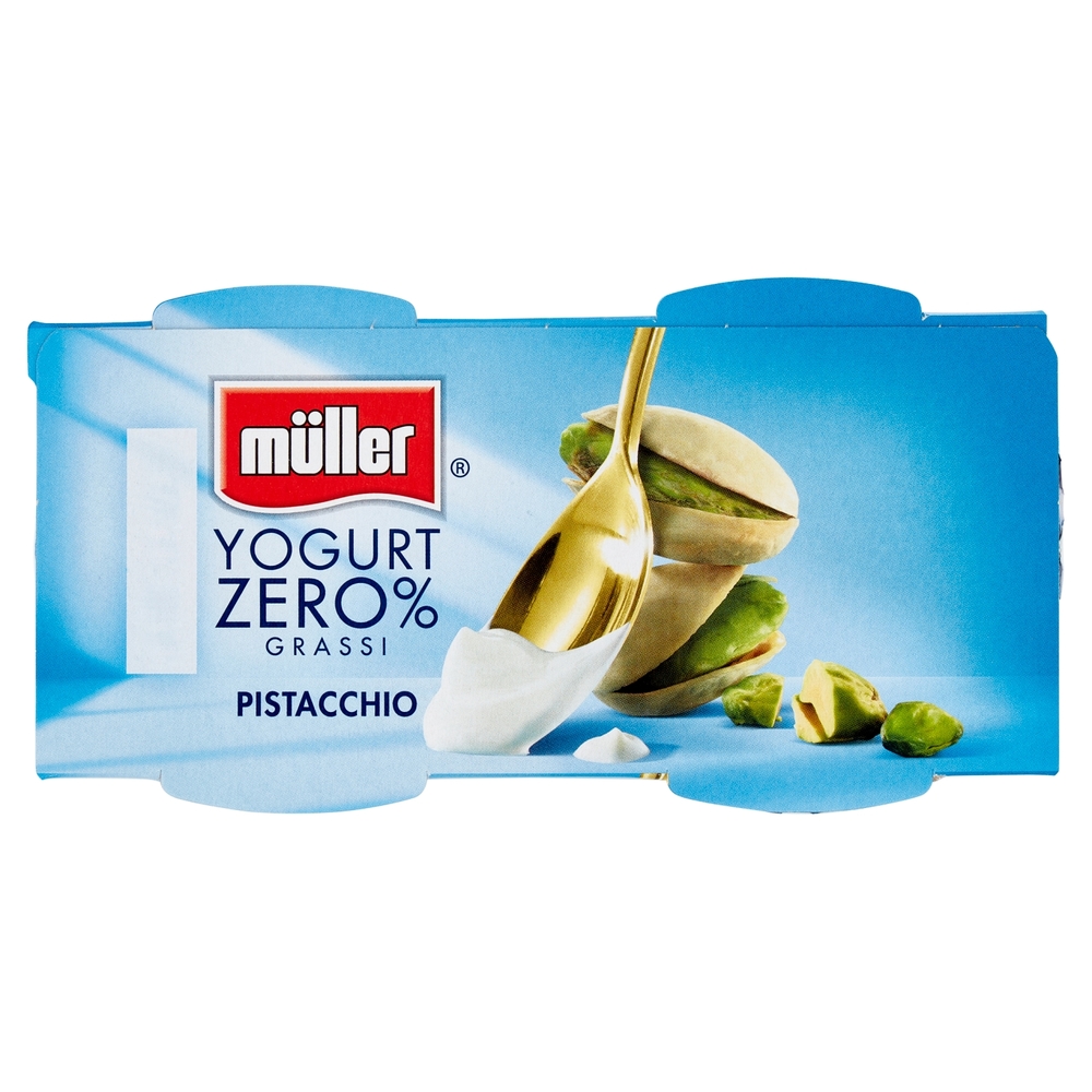 Yogurt Zero% Grassi al Pistacchio, 2x125 g